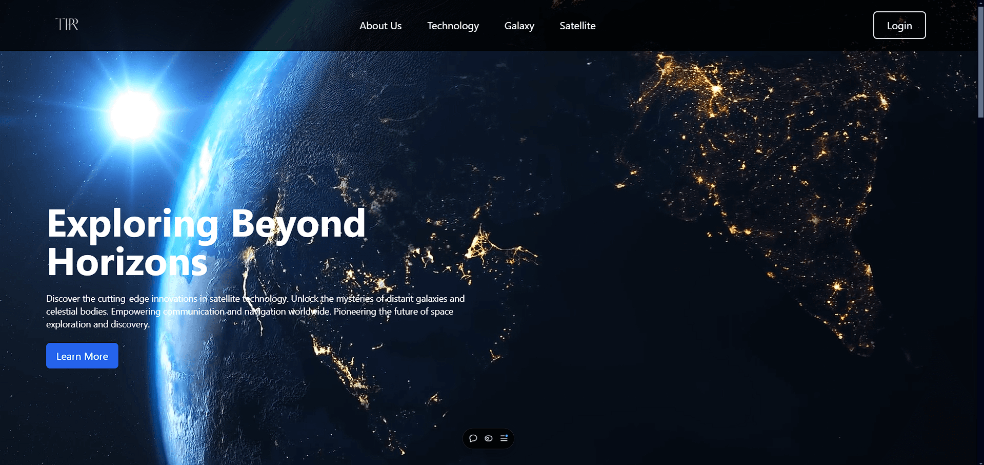 Space Landing Page